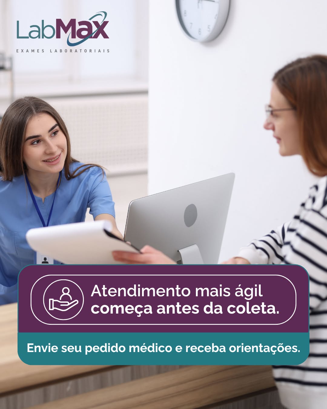 Alguns cuidados simples podem deixar o atendimento no laboratório muito mais rápido.

Antes de vir até o Labmax, você pode enviar seu pedido médico, tirar dúvidas sobre preparo e confirmar documentos necessários.

Com essas informações organizadas, o processo de atendimento fica mais ágil e tranquilo.

Se você já tem pedido médico em mãos, nossa equipe pode orientar tudo antes da sua chegada.

📍 Av. Ipiranga, 4343 - Zona I, Umuarama - PR.
📞 (44) 3055-3255

#AtendimentoÁgil #ExamesLaboratoriais #Laboratório