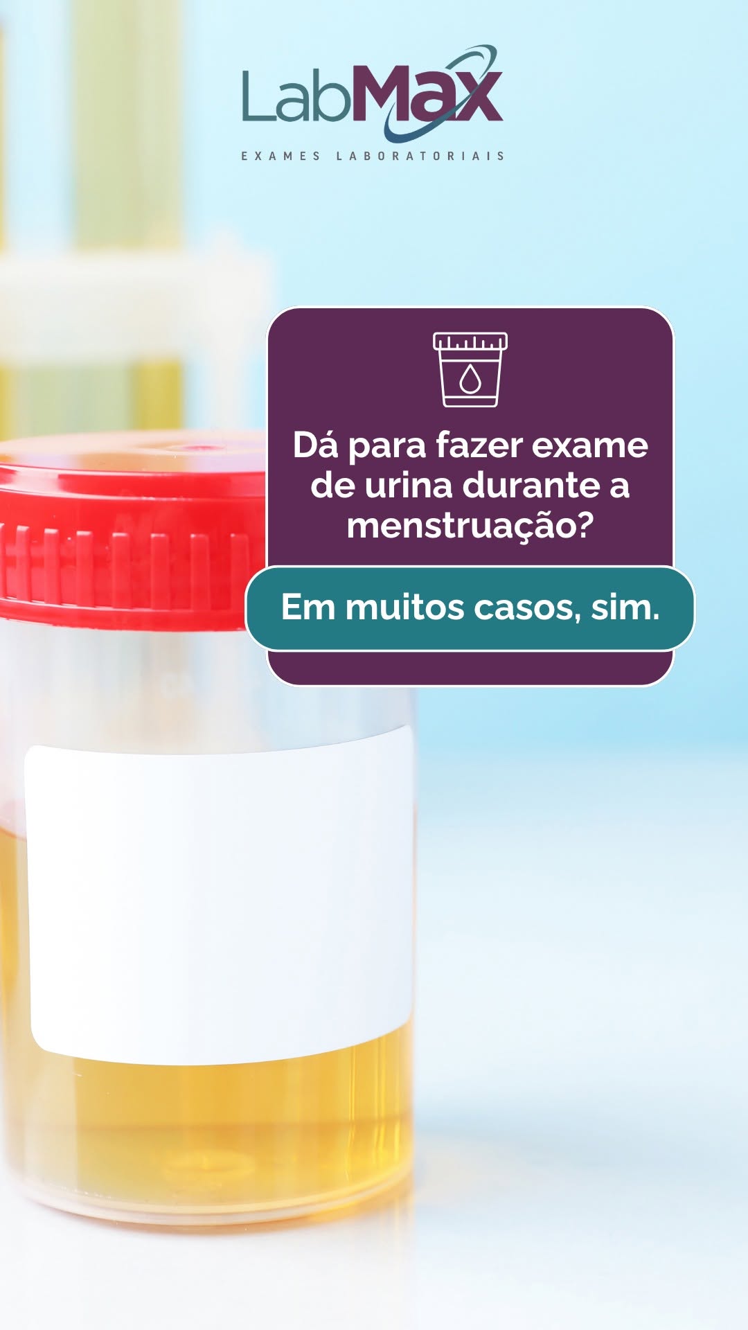 Uma dúvida comum entre pacientes é se o exame de urina pode ser feito durante a menstruação.

Na maioria das situações, o exame pode ser realizado — mas alguns cuidados são importantes para evitar contaminação da amostra.

Higiene adequada, coleta do jato médio e comunicação com a equipe ajudam a garantir um resultado mais confiável.

Se tiver dúvidas antes da coleta, fale com o Labmax e receba as orientações corretas.

📍 Av. Ipiranga, 4343 - Zona I, Umuarama - PR.
📞 (44) 3055-3255

#ExameDeUrina #UrinaTipo1 #Laboratório